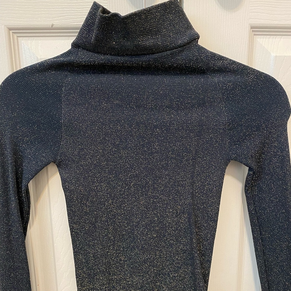 Dark Green Shimmering Free People Bodysuit
